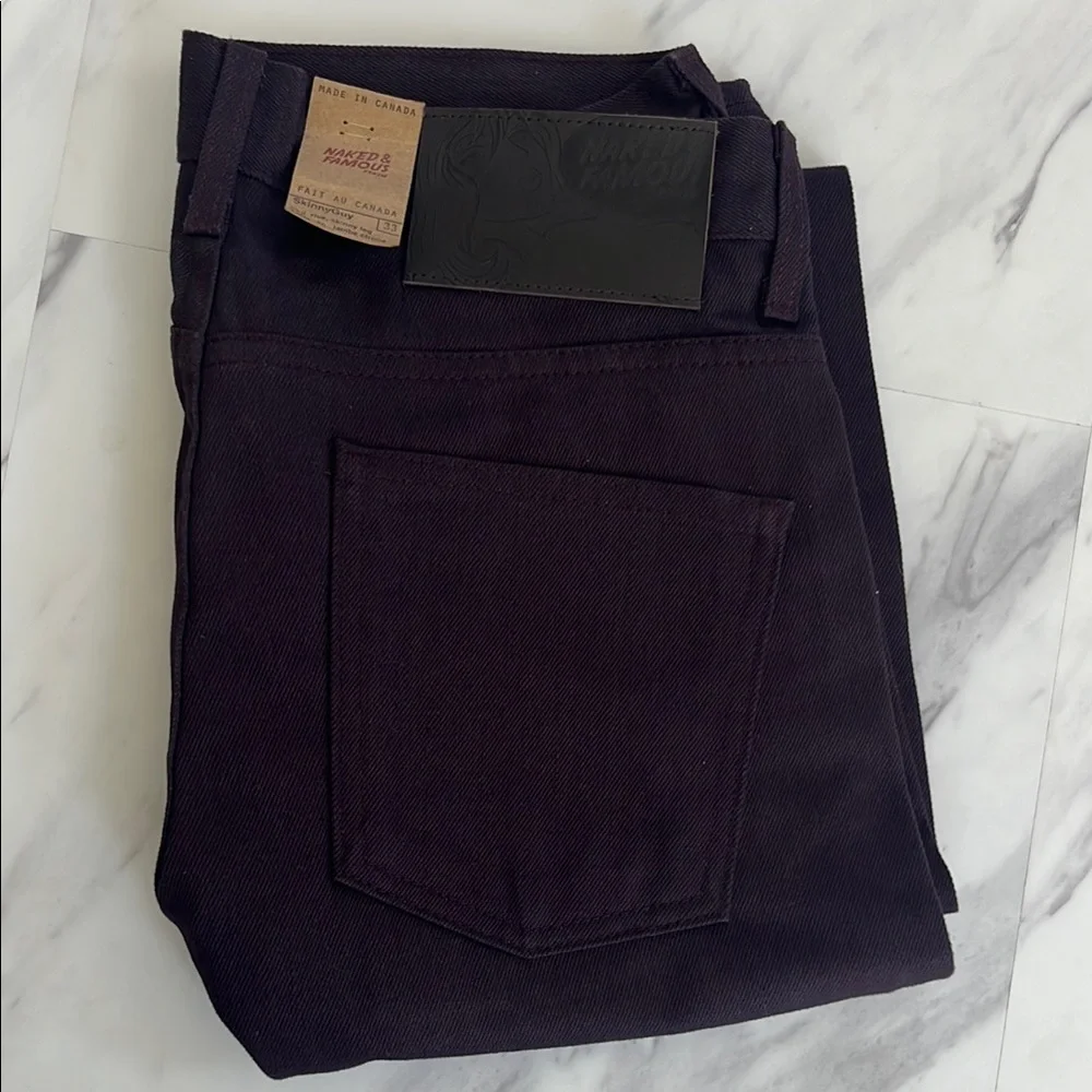 Naked & Famous Denim Black Slim Jeans - Picture 8 of 12